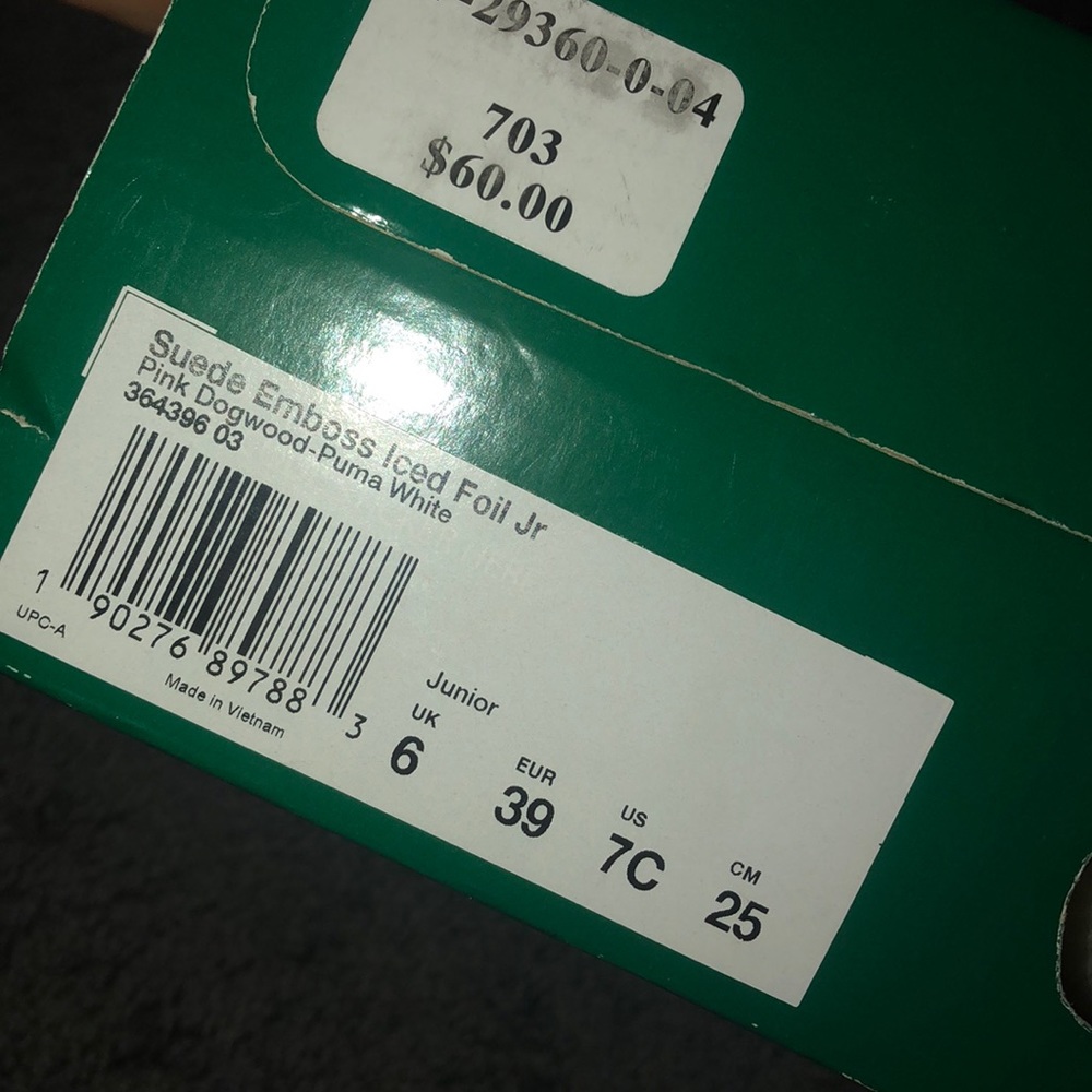 Suede Emboss Iced Foil Jr Pumas